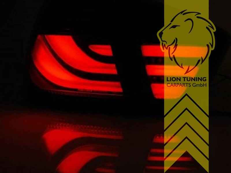 Light Bar LED Taillights Rear Lights for BMW E91 Touring — Black Smoke