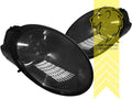 LT Pair LED DRL Halo Lightbar Headlights Porsche 911 997 04-11 black LHD