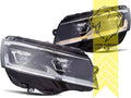 LT Pair LED DRL Halo Lightbar Headlights VW Bus T6 Facelift T6.1 Multivan Caravelle Transporter flatbed black LHD