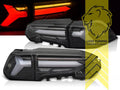 LT Pair LED DRL Dynamic Sequential Lightbar REAR LIGHTS Tail Lamps Toyota RAV4 A5 H5 black LHD