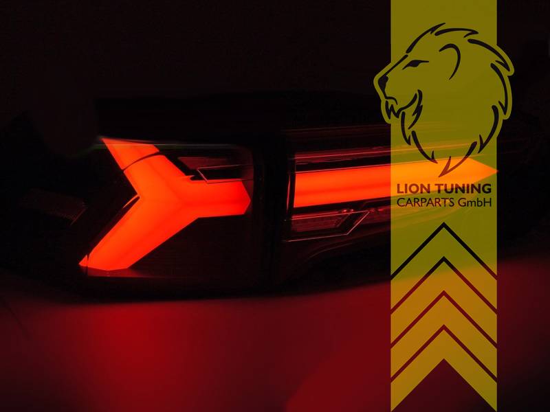 LT Pair LED DRL Dynamic Sequential Lightbar REAR LIGHTS Tail Lamps Toyota RAV4 A5 H5 smoke 18-20 LHD