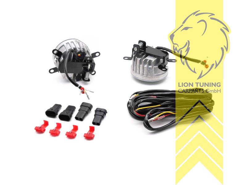 LT Pair LED DRL real daytime running lights fog lights for Porsche Cayenne 92A Macan 95B black 10-18