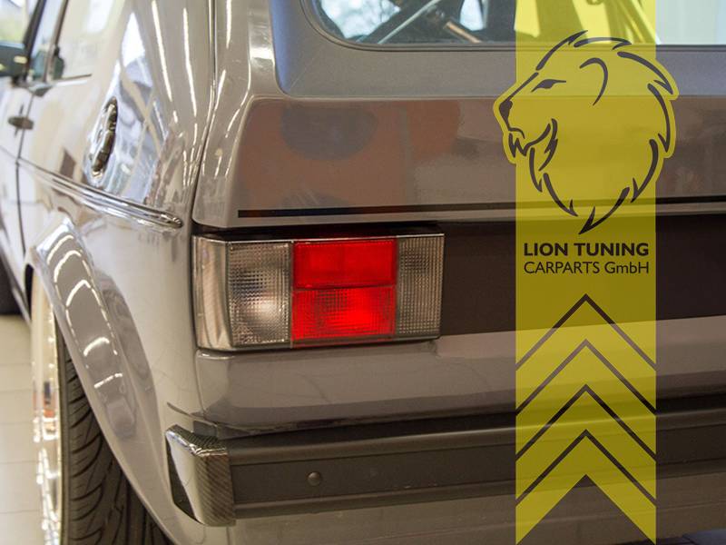 LT Pair Latest Gen Style Halogen REAR LIGHTS Tail Lamps VW Golf 1 Cabrio 155 17 74-93 black red OEM Style LHD