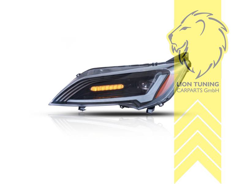 LTG Pair of Full LED Headlights with DRL for Citroen Jumper / Fiat Ducato / Peugeot Boxer 250 Facelift - Black Dynamic