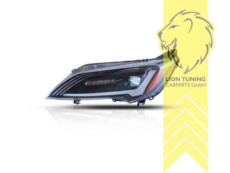 LTG Pair of Full LED Headlights with DRL for Citroen Jumper / Fiat Ducato / Peugeot Boxer 250 Facelift - Black Dynamic