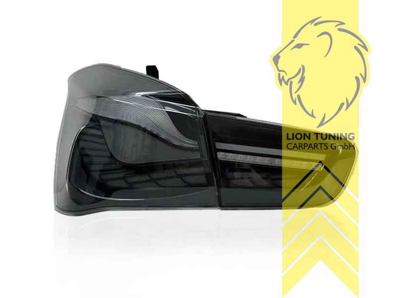 LT LED DRL Laser Line Lightbar Rear Lights Tail Lamps BMW 1 Series F20 F21 15-19 LCI Black LHD