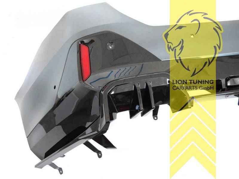 Rear Bumper Sport Look for BMW 5 Series G60 – PDC/Parking Assistant, Primed