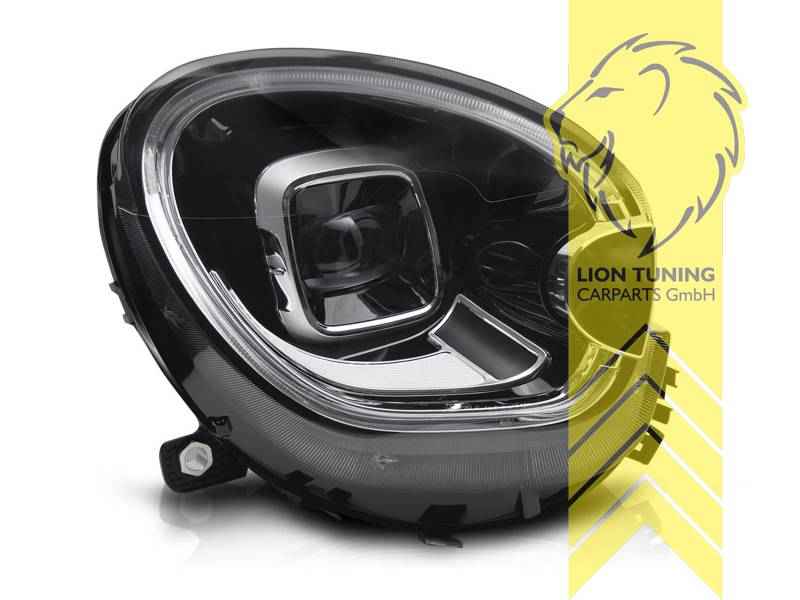 LTG Pair Full LED Headlights with Dynamic DRL for Mini Countryman R60 / Paceman R61 – Black LHD
