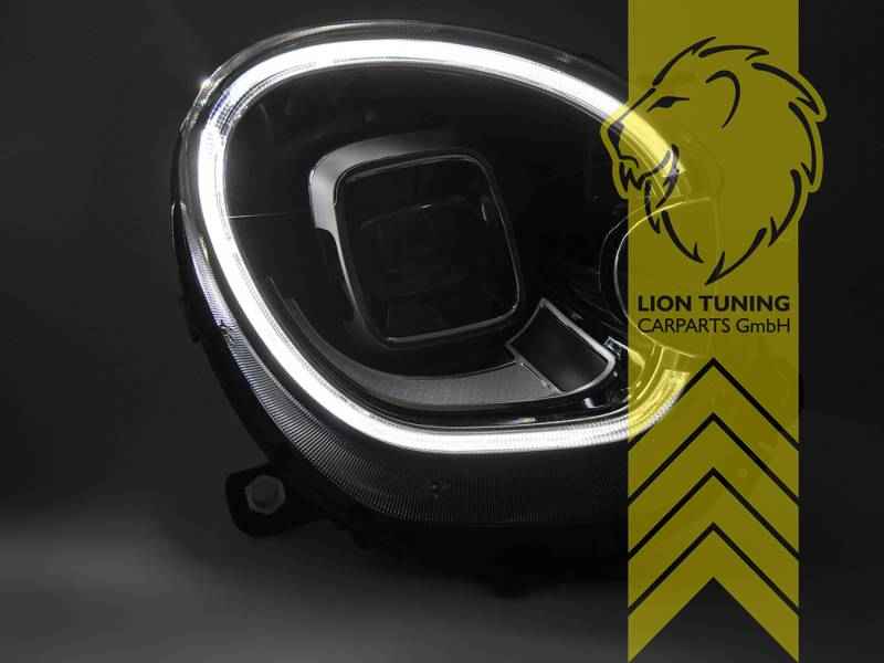 LTG Pair Full LED Headlights with Dynamic DRL for Mini Countryman R60 / Paceman R61 – Black LHD