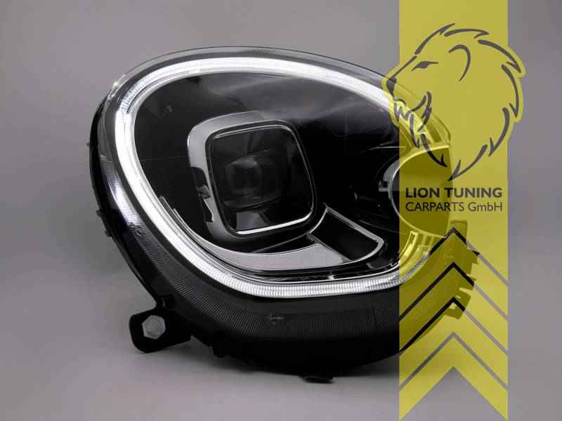 LTG Pair Full LED Headlights with Dynamic DRL for Mini Countryman R60 / Paceman R61 – Black LHD