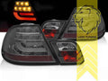 LTG Pair LED Rear Lights Taillights for BMW 3 Series E46 Coupe Facelift 03/2003 - 06/2006 – Smoked / Black