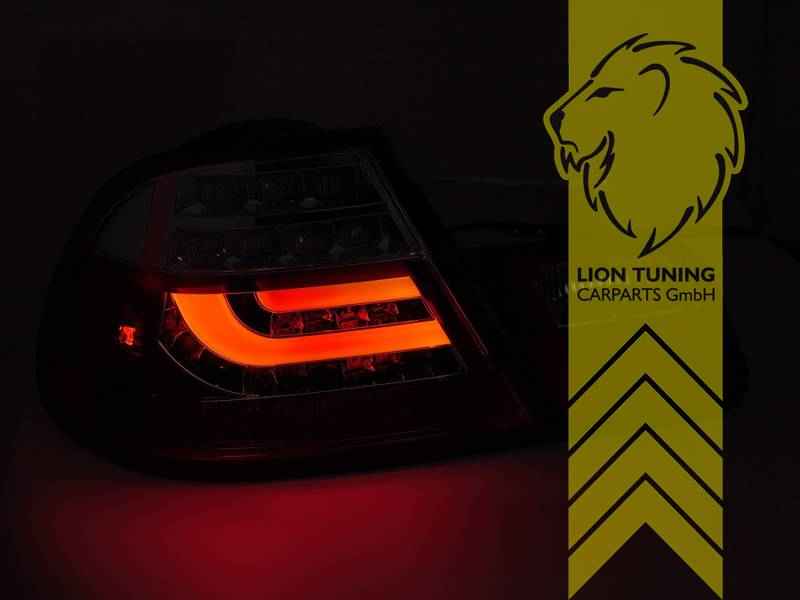 LTG Pair LED Rear Lights Taillights for BMW 3 Series E46 Coupe Facelift 03/2003 - 06/2006 – Black