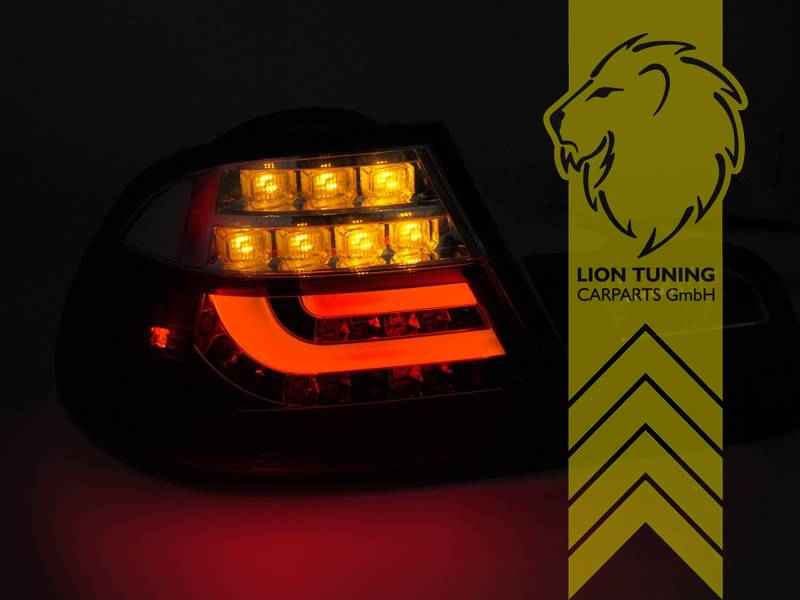 LTG Pair LED Rear Lights Taillights for BMW 3 Series E46 Coupe Facelift 03/2003 - 06/2006 – Red / White / Chrome
