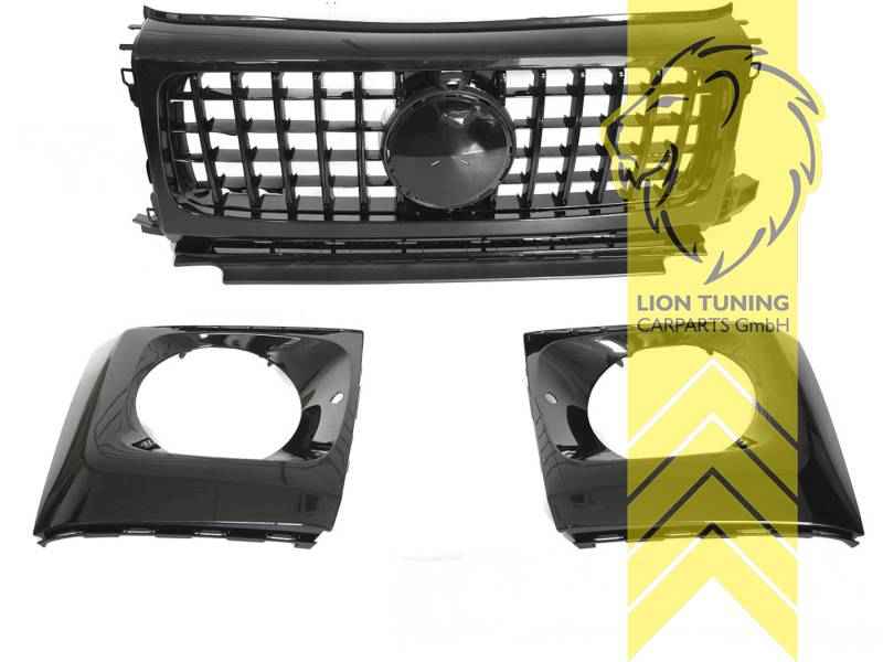 Sport Bumper Grille Radiator Grille for Mercedes-Benz G-Class W461 W463 Facelift 2 W464 05/2018 - present Gloss Black ACC