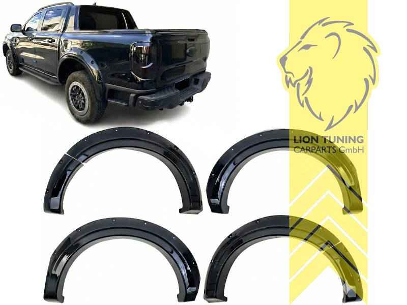 Wheel Arch Extensions Fender Flares for Ford Ranger T9 – Gloss Black