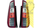 LTG Pair of LED Taillights for Ford Fiesta Mk5 (JH/JD) 3-Door – Red / White