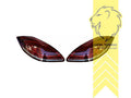 LED Taillights Porsche Panamera 970 Red White Chrome - Pair view