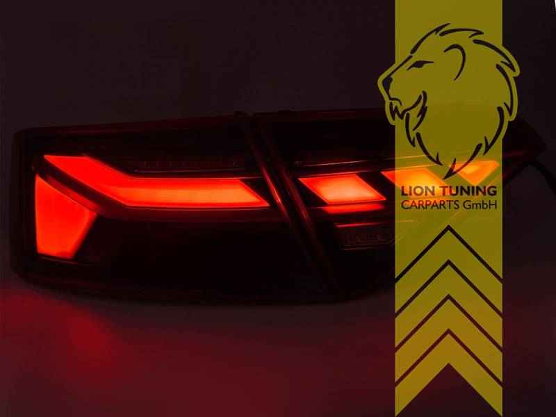 LTG Light Bar LED Taillights Rear Lights for Audi A5 8T 8F Coupe Cabrio Sportback - Red (Pair)