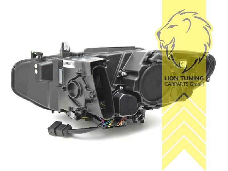 LTG Aftermarket Full LED Headlights Genuine DRL for BMW F32 Coupe F33 Convertible - Black (Pair) LHD