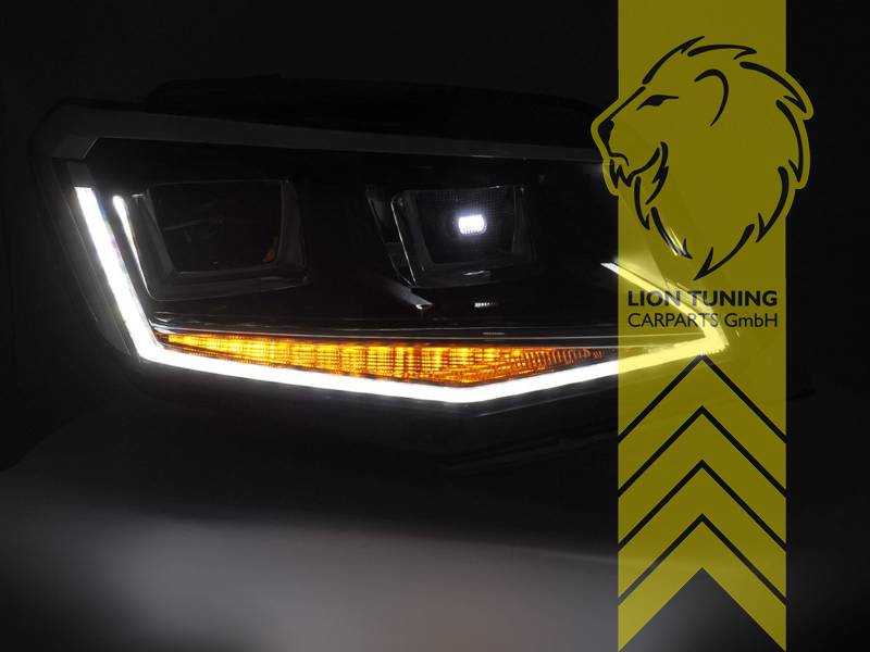 Full LED Headlights Genuine DRL VW Caddy 4 SA Black - Rear housing