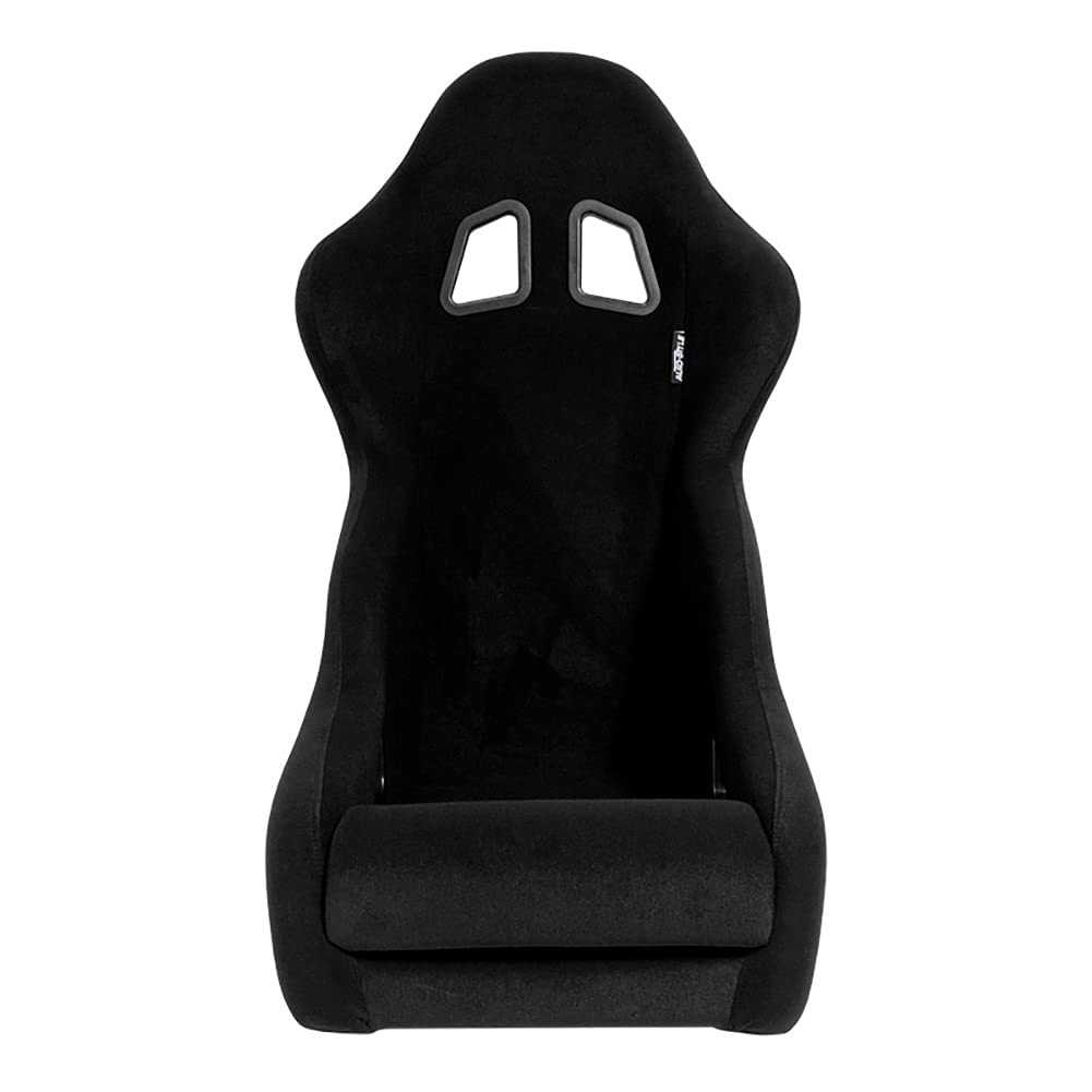 AutoStyle Sport seat 'Classic' - Black Synthetic leather - Non-reclinable back-rest - incl. slides