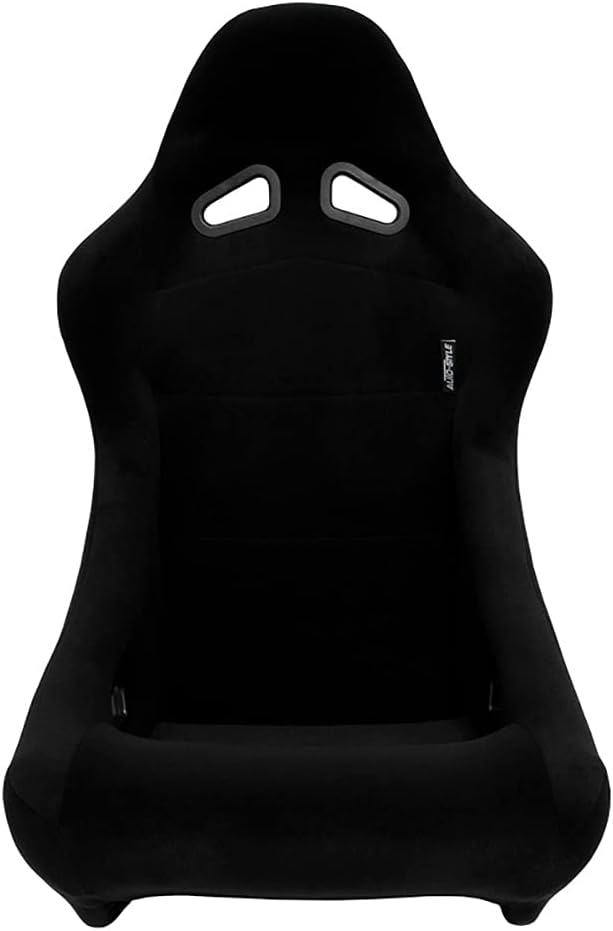 AutoStyle Sport seat 'Zandvoort' - Black - Non-reclinable back-rest - incl. slides