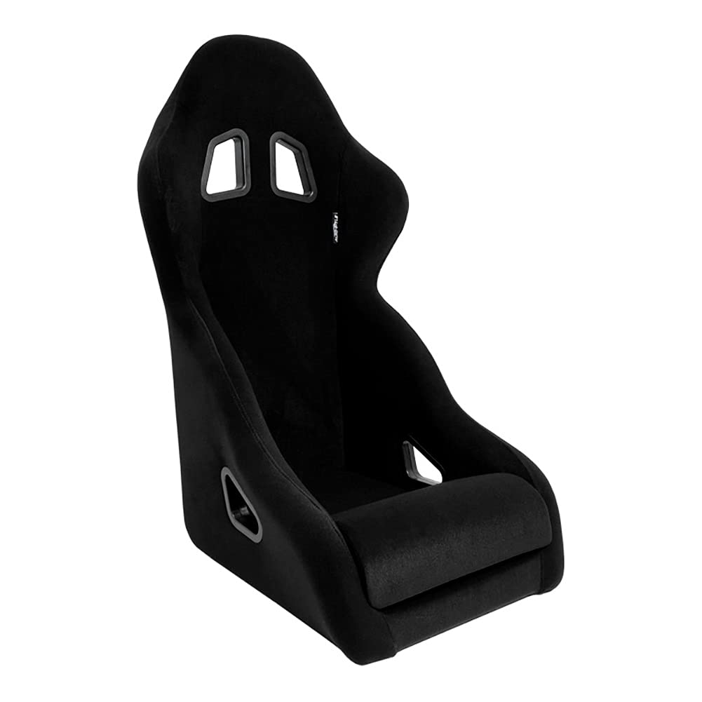AutoStyle Sport seat 'Classic' - Black Synthetic leather - Non-reclinable back-rest - incl. slides