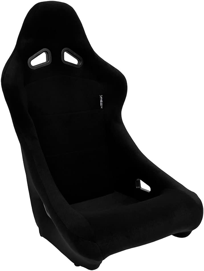 AutoStyle Sport seat 'Zandvoort' - Black - Non-reclinable back-rest - incl. slides