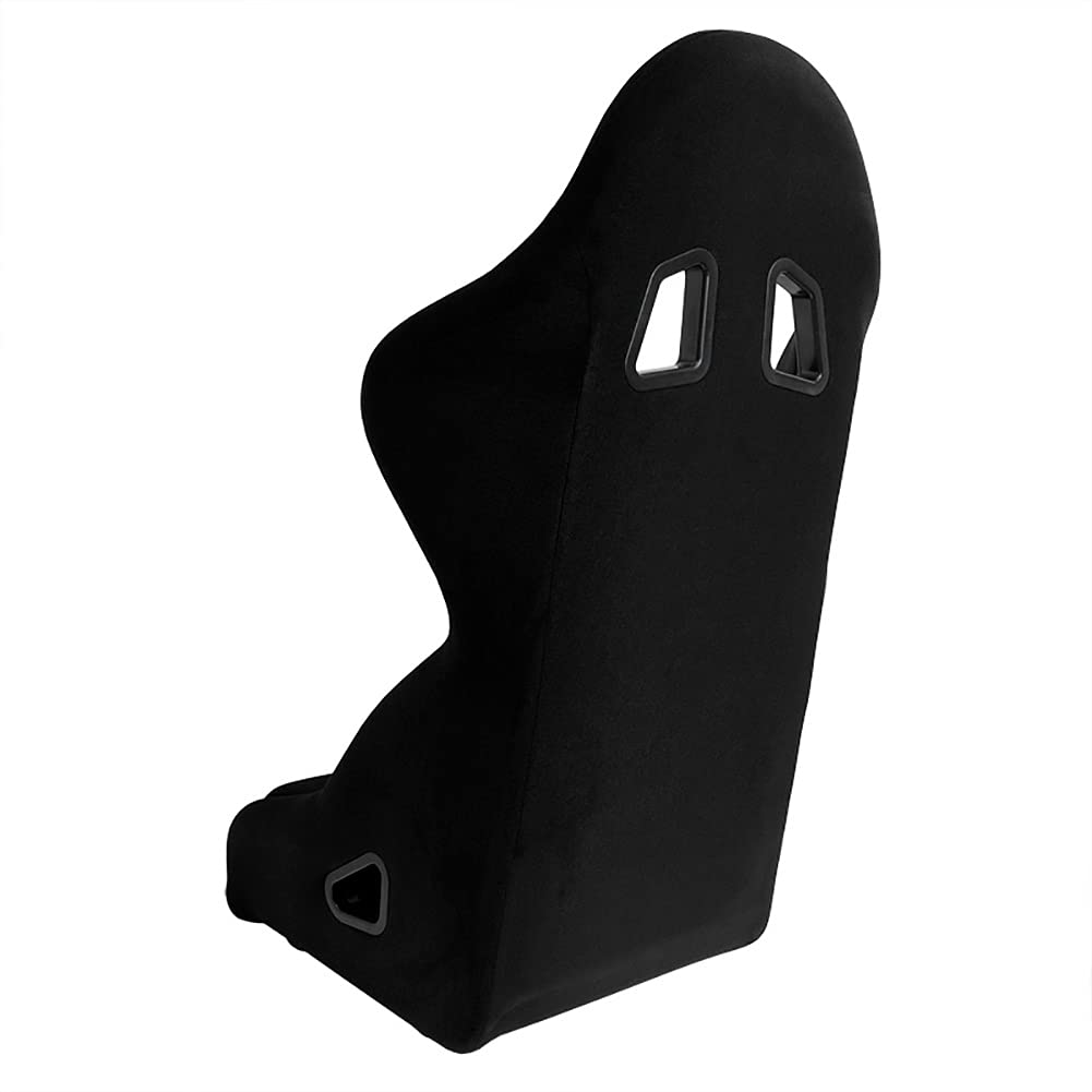 AutoStyle Sport seat 'Classic' - Black Synthetic leather - Non-reclinable back-rest - incl. slides