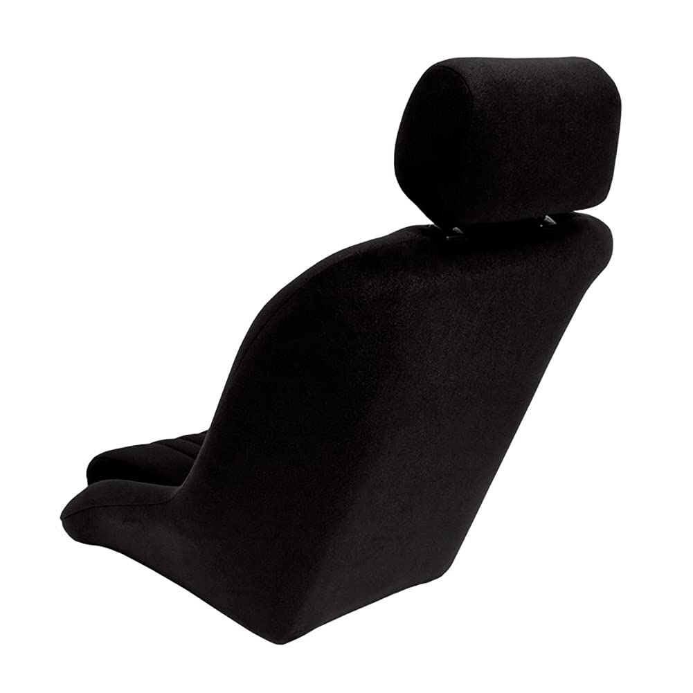 AutoStyle Sport seat 'Classic' - Black Synthetic leather - Non-reclinable back-rest - incl. slides