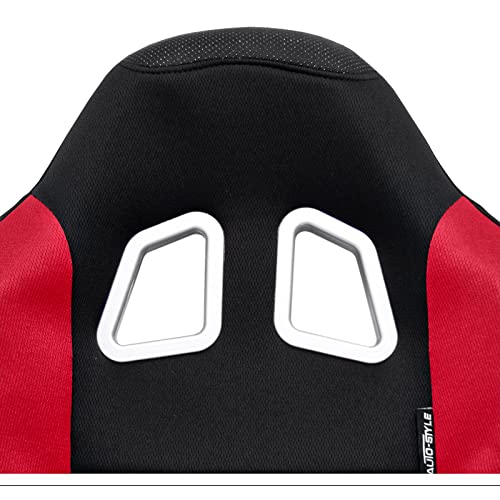 AutoStyle Sport seat 'K5' - Black/Red - Non-reclinable back-rest - incl. slides