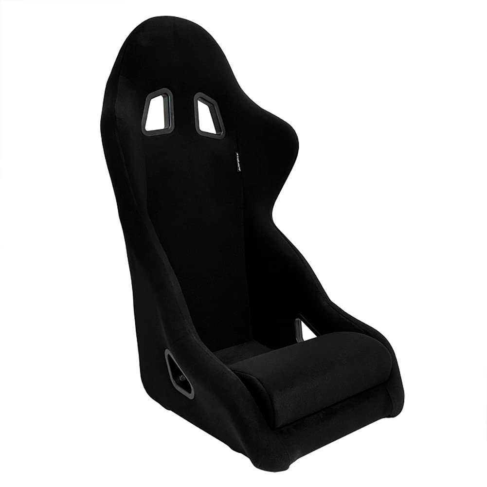 AutoStyle Sport seat 'Classic' - Black Synthetic leather - Non-reclinable back-rest - incl. slides