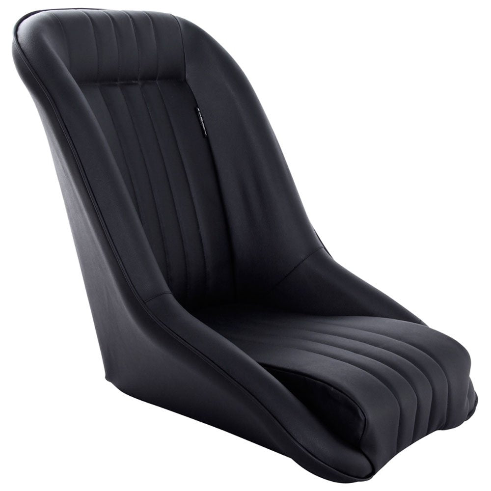 AutoStyle Sport seat 'Classic' - Black Synthetic leather - Non-reclinable back-rest - incl. slides
