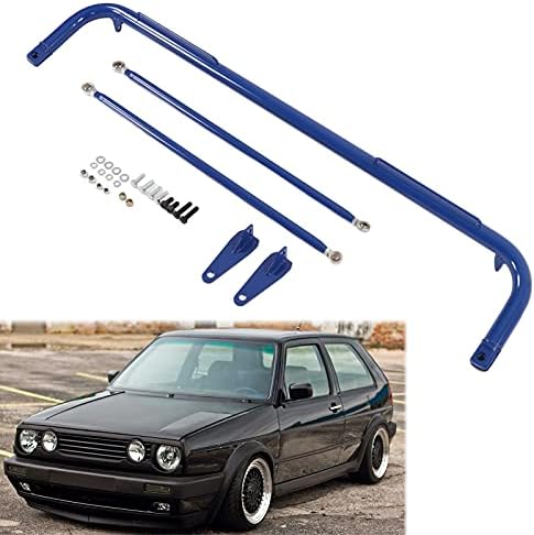 Seat Belt Harness Bar Kit, 49in Racing Safety Seat Belt Chassis Roll Harness Bar Rod Kit Stainless Steel Universal (Blue)