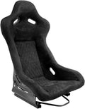 AutoStyle Sport seat 'LV' - Black - Non-reclinable fibreglass back-rest - incl. slides