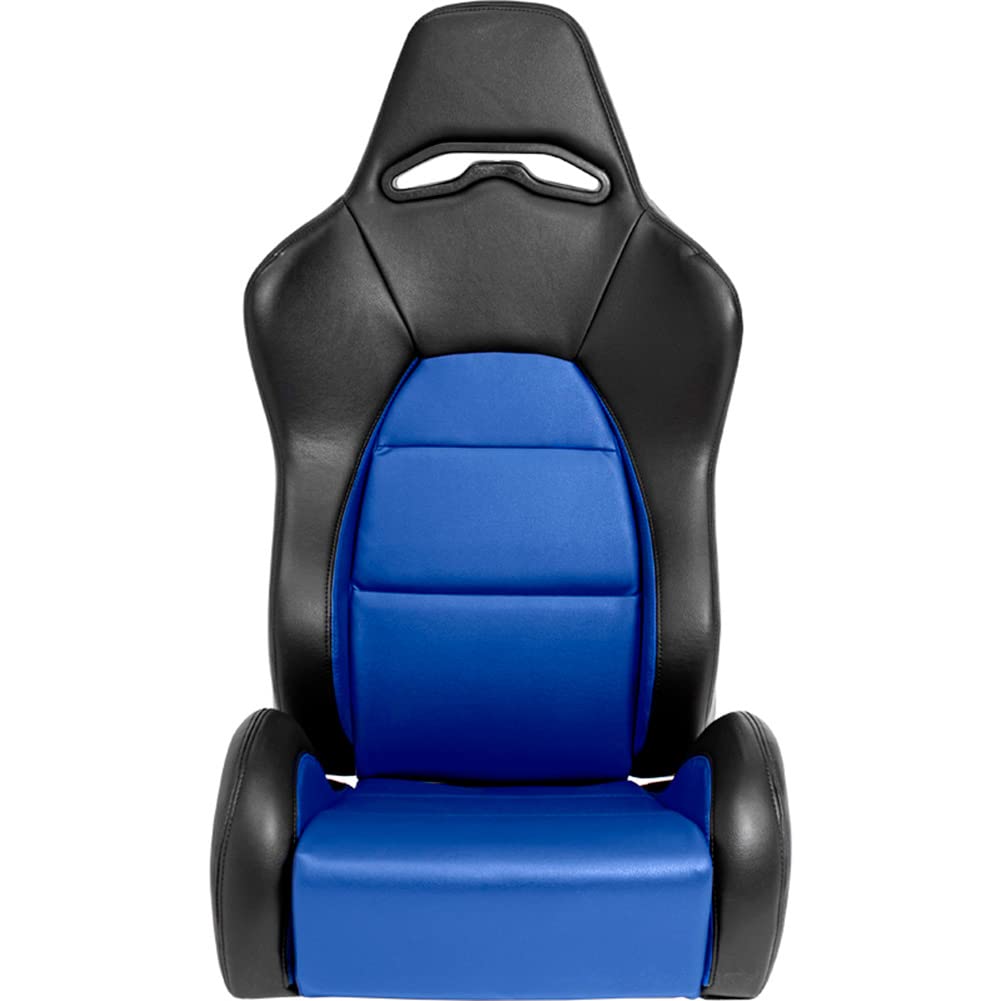 AutoStyle Sport seat 'Classic' - Black Synthetic leather - Non-reclinable back-rest - incl. slides