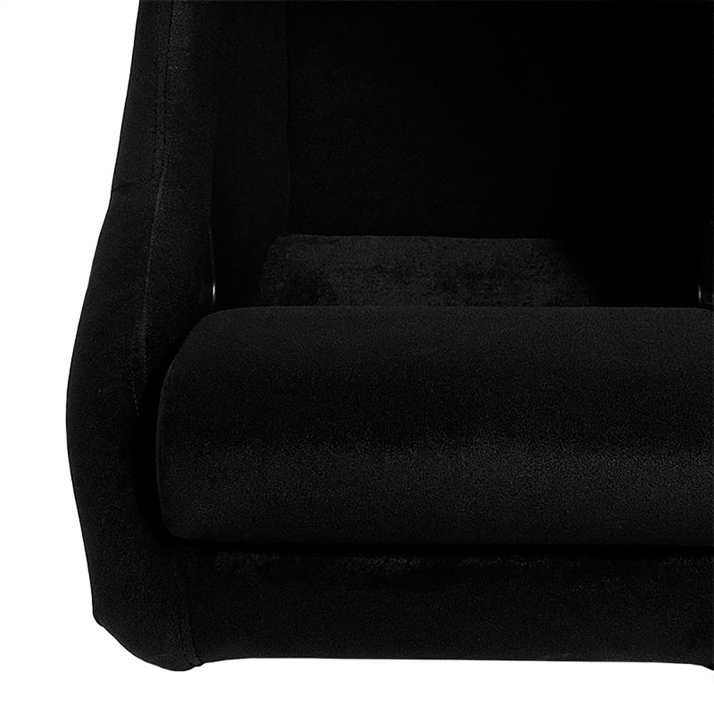 AutoStyle Sport seat 'Classic' - Black Synthetic leather - Non-reclinable back-rest - incl. slides