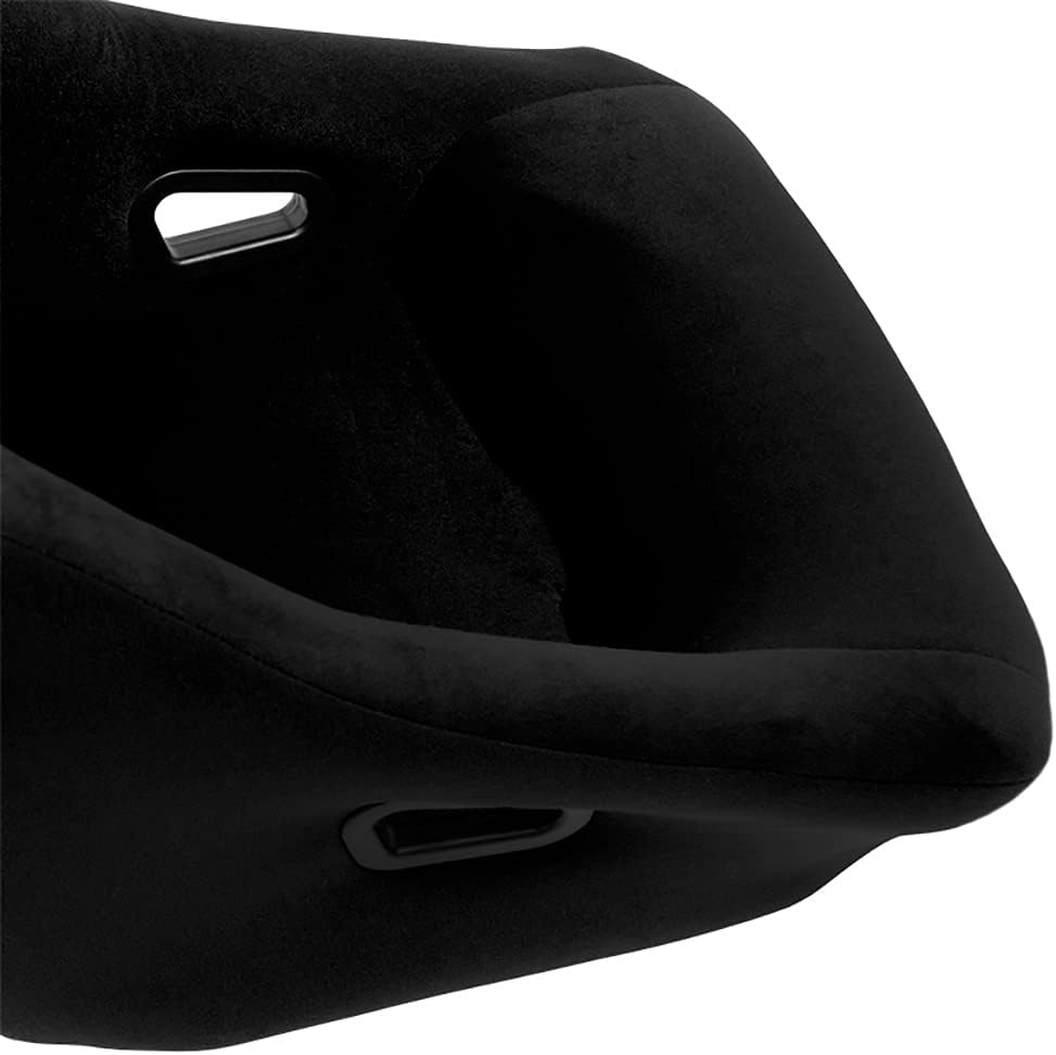 AutoStyle Sport seat 'Zandvoort' - Black - Non-reclinable back-rest - incl. slides