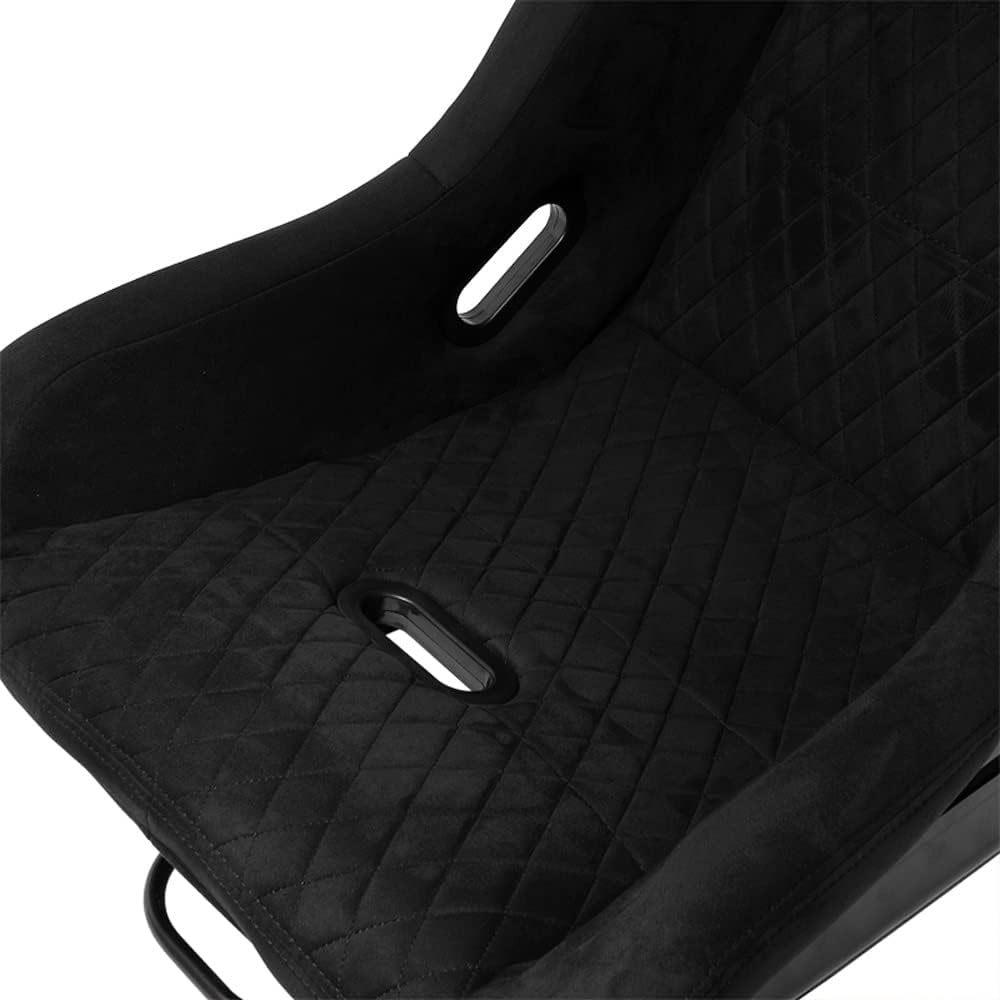 AutoStyle Sport seat 'LV' - Black - Non-reclinable fibreglass back-rest - incl. slides