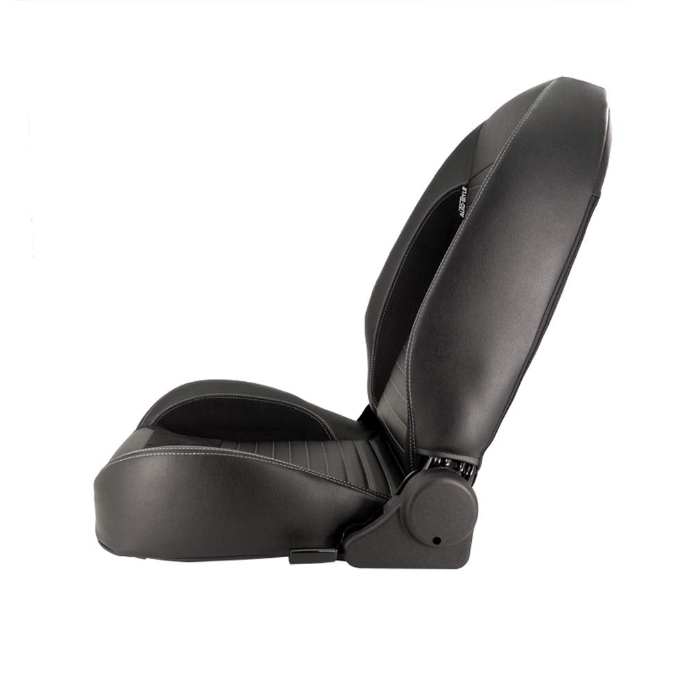 AutoStyle Sport seat 'Classic' - Black Synthetic leather - Non-reclinable back-rest - incl. slides