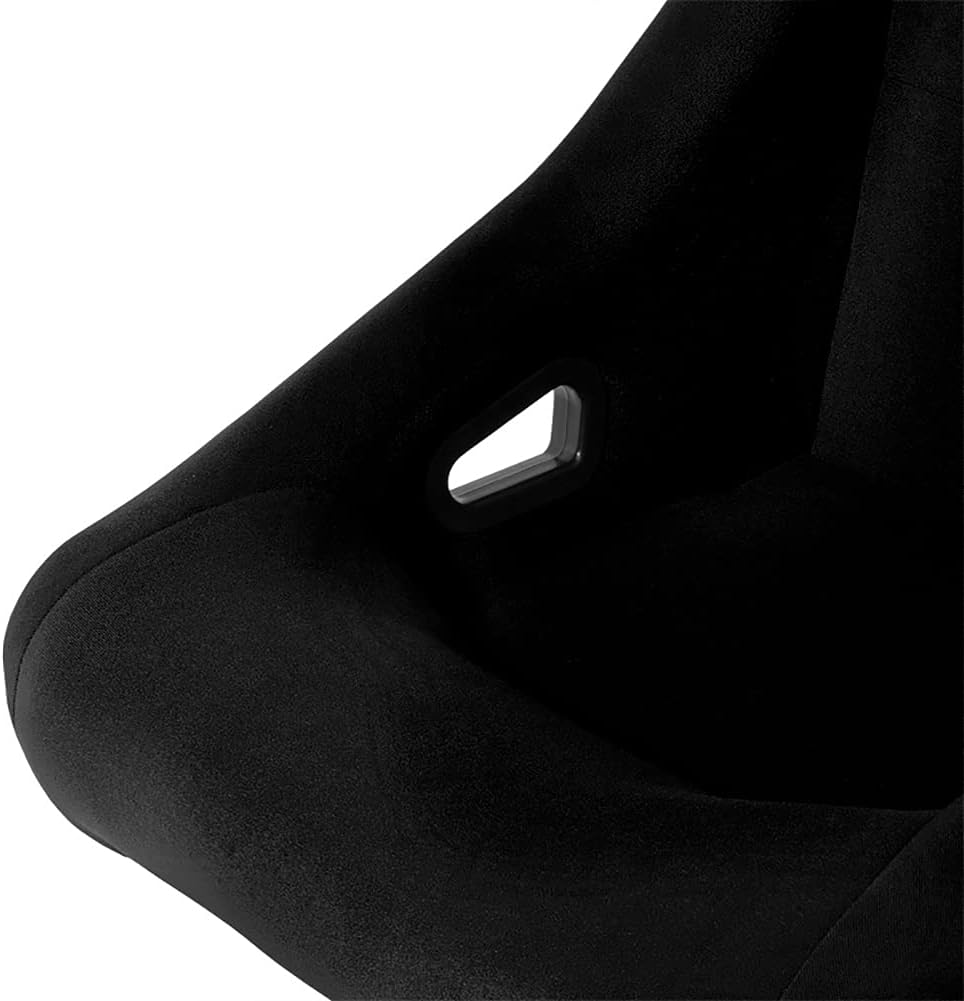 AutoStyle Sport seat 'Zandvoort' - Black - Non-reclinable back-rest - incl. slides