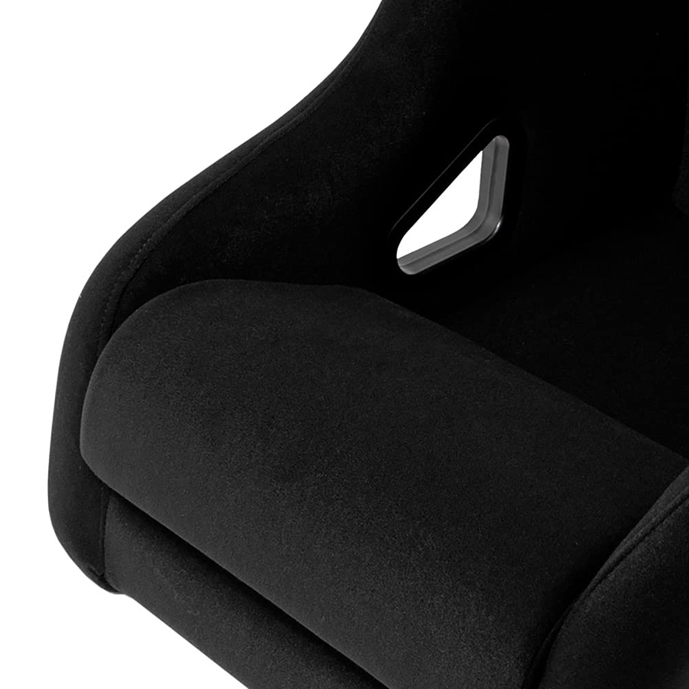 AutoStyle Sport seat 'Classic' - Black Synthetic leather - Non-reclinable back-rest - incl. slides