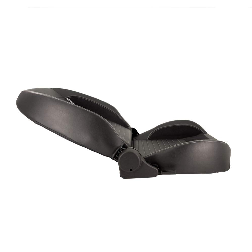 AutoStyle Sport seat 'Classic' - Black Synthetic leather - Non-reclinable back-rest - incl. slides