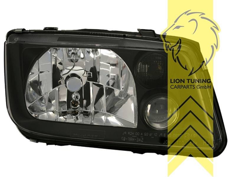 LTG Pair DEPO Halogen Headlights VW Bora Saloon Variant black 1J2 1J6 98-05 LHD