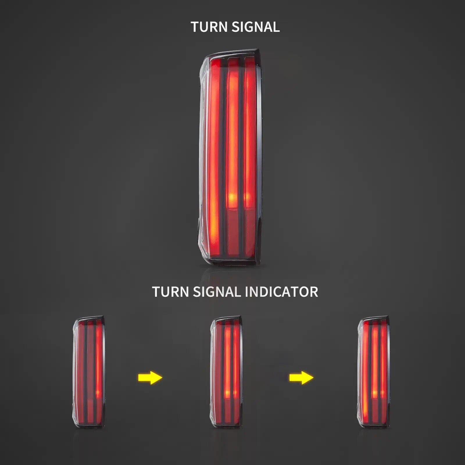 VLAND 22+ Toyota Tundra Full LED Lightbar Rear Lights Tail Start-up Animation