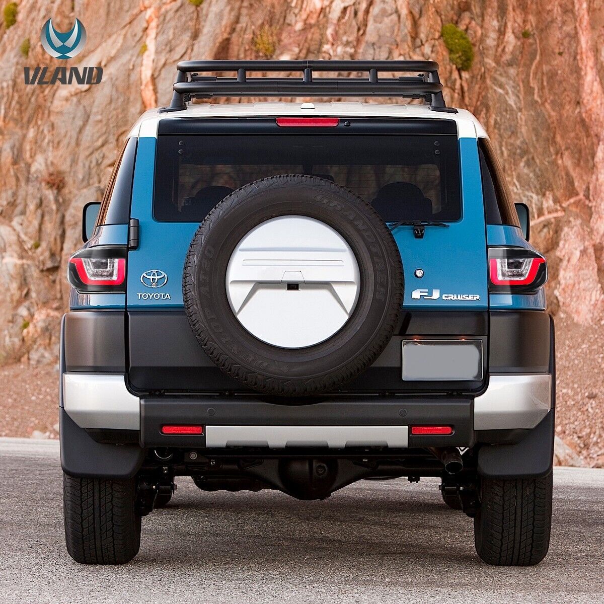 VLAND LED Lightbar Tail Lights Rear Lights 07-14 Toyota FJ Cruiser XJ10 Clear 1