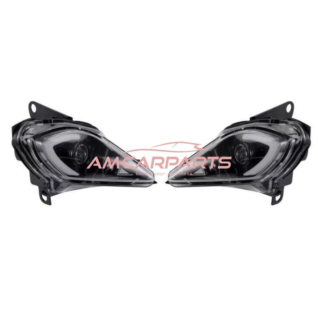 AMCP Pair LED DRL Halo Lightbar Headlights YAMAHA RAPTOR 700 YFM 250 350 700 LHD