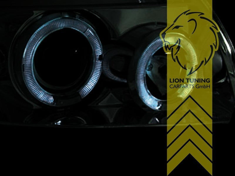 LTG Pair LED DRL Lightbar Headlights Renault Clio B BB CB LB SB black 98-01 LHD