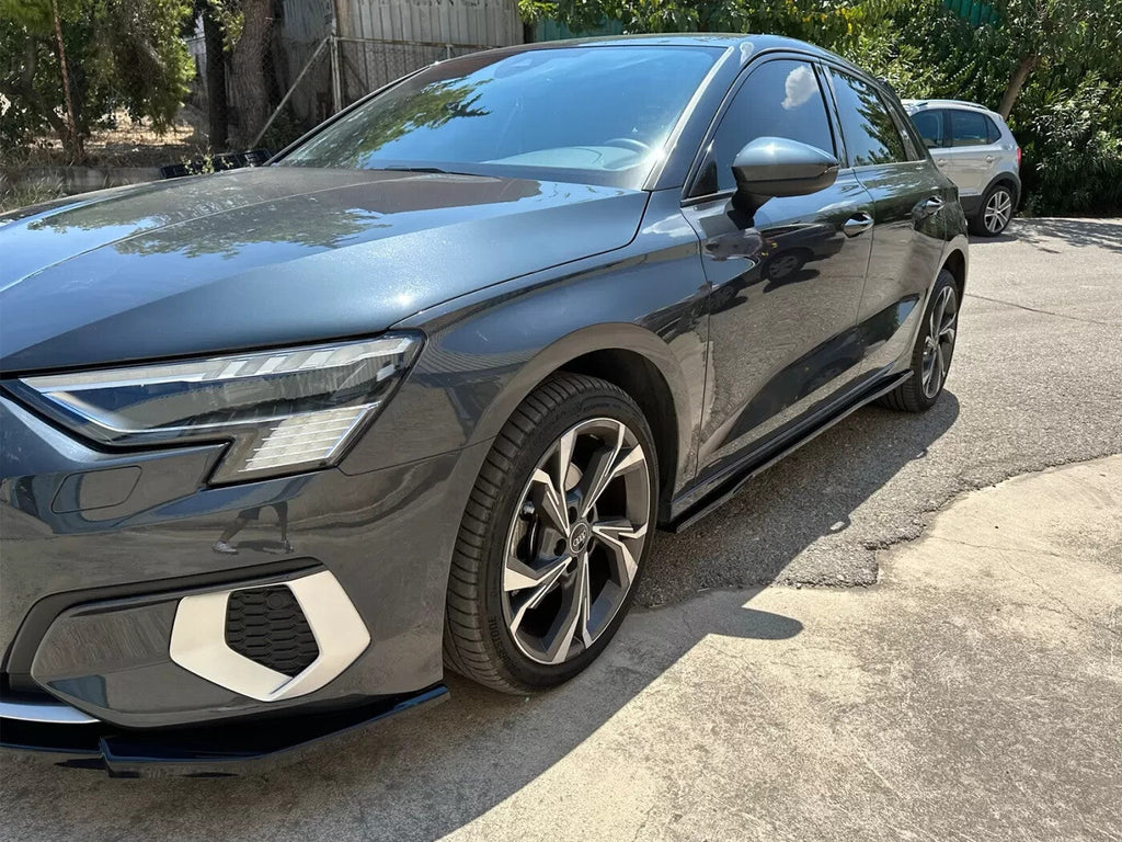 Motordrome Design Side Skirts Extensions Audi A3 8Y 2020+ Gloss Black