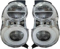GZ Pair Smart Car Fortwo 451 Mk2 Rear Lights Tail Kamps Clear Lense 07-14 Halog